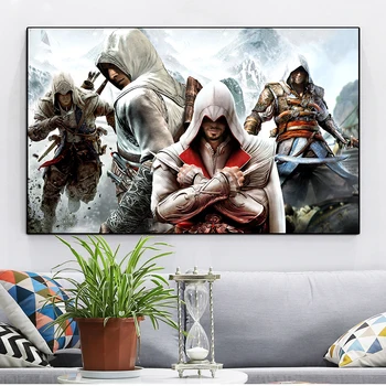 

HD print anime painting canvas pictures assassins creed poster wall art for living room children's bedroom decoration unframed