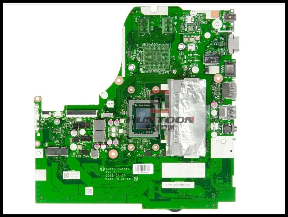 Высококачественная материнская плата для ноутбука Lenovo Ideapad 310-15ABR CG516 NM-A741 AMD A12-9700P 2
