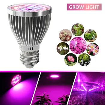 

E27 Led Grow Light Bulb 60W Full Spectrum Grow Lights E27 Phyto Hydroponic Growth Light Flower Seedling Fito Lamp