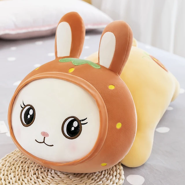 Hot Sale 40cm Kids Cute Fruit Rabbit Plush Toy Doll Soothe Doll Rabbit Pillow Baby Birthday Christmas Gift Free Shipping