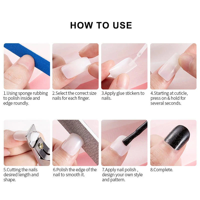 1-Empty-Box-500pcs-Tips-Natural-Color-Full-Cover-False-French-Nail-Art-Artificial-Acrylic-Gel