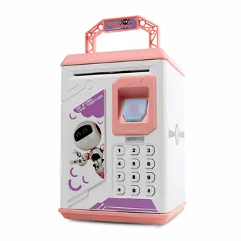 

Fingerprint Electronic Banks Mini Atm Electronic Save Money Coin Bank Box Great Gift Toy For Kids Children Password Lock Case