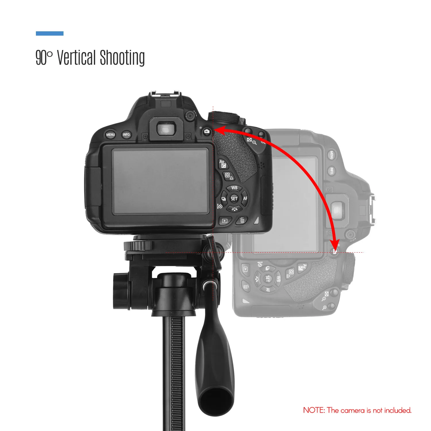 KINGJOY VT-840 Штатив для фотосъемки из алюминиевого сплава 2 кг грузоподъемность с быстросъемной пластиной средняя ось сумка для переноски черный