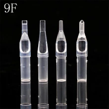 PEPAX 100 шт Ассорти Размер татуировки наконечники трубы 9F наконечники для иглы татуировки круглые алмазные плоские/Magnum стерилизованные наконечники ручки поставка