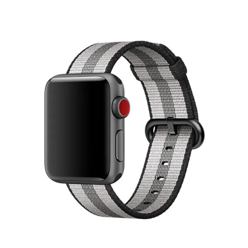stripe black Старый клиент nato ремешок для Apple Watch band 5 4 44 мм/40 мм 3 iwatch band 42 мм 38 мм correa тканый нейлоновый ремешок - Цвет ремешка: stripe black