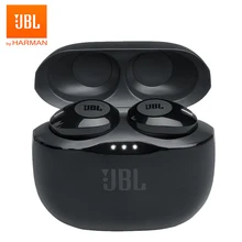 JBL T120TWS настоящие беспроводные Bluetooth наушники TUNE 120 TWS стерео наушники бас звук наушники гарнитура с микрофоном зарядный чехол