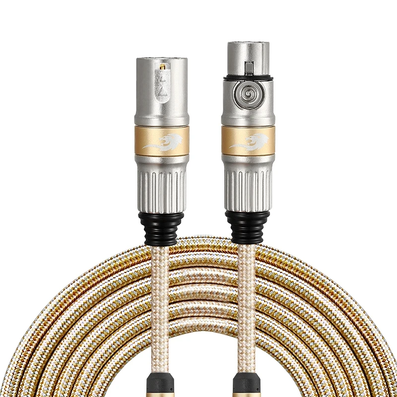 

HiFi XLR Microphone Cable Male XLR to XLR Female Audio Cable for Mixer Sound System Power Amplifier Camera Mic Stage Studio