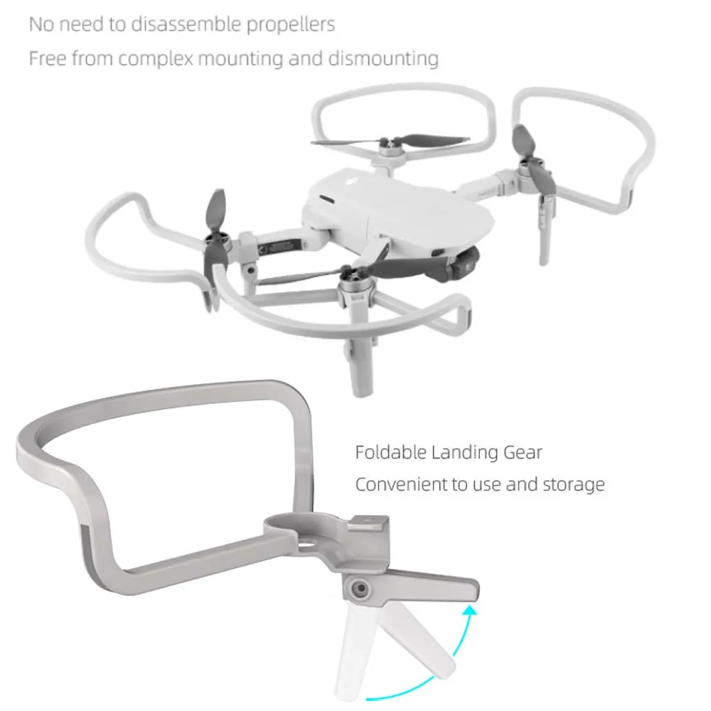 JINSERTA 2 в 1 Mavic Mini защита пропеллеров со складным шасси быстросъемный реквизит Бампер Защитный для DJI Mavic Mini