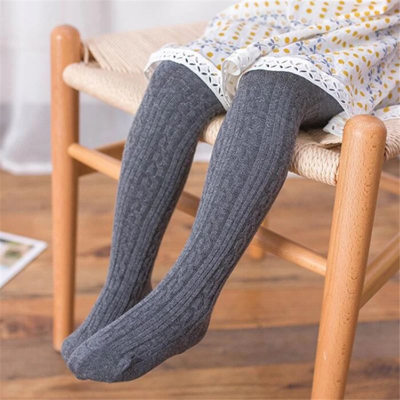 Оригинальные Осенние Колготки для маленьких девочек большие хлопковые