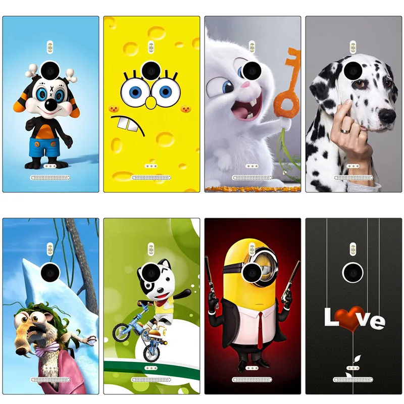 

Plastic Coque Case For Nokia Microsoft Lumia 925 Back Cover Cases For Nokia Lumia 925 3D Relief Printed Pattern Phone Shells