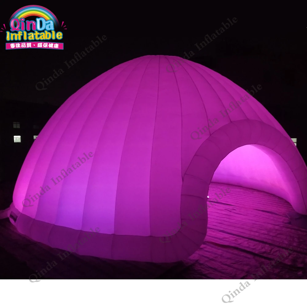  Outdoor 10m inflatable party house led light inflatable dome tent for exhibition