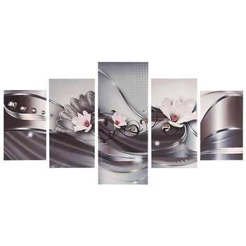 

5D DIY Full Square Diamond Painting pink flower Multi-picture Combination Embroidery Cross Stitch Mosaic Decor