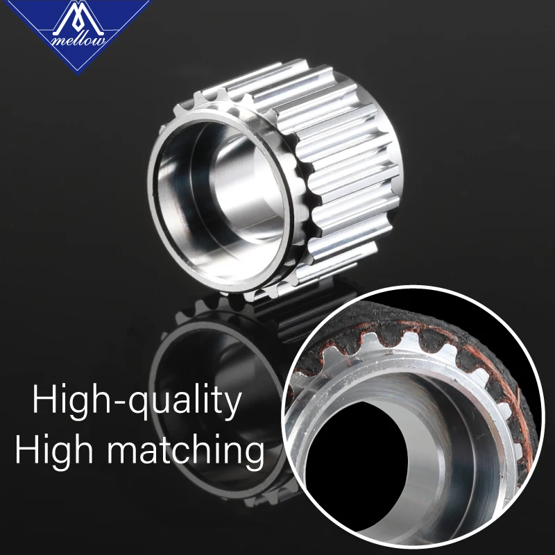 Peças da Impressora Síncrono da Polia Correia da Polia 5mm para a Largura Mellow Voron Dentes 2gt Furo 6mm Gt2 Correia Dentada t 3d 80 - Imagem 6