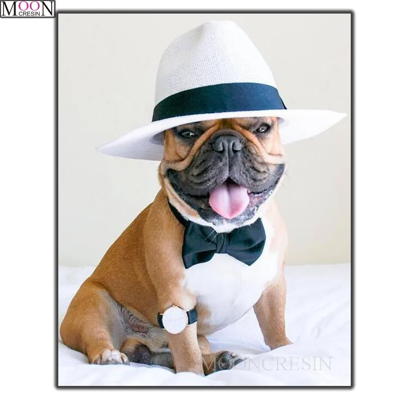 

5D Diy Diamond Mosaic Shar Pei In Hat Dog Diamond Painting Full Square Round Diamond Embroidery Cross Stitch Handmade Rhinestone