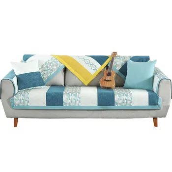 

Sofa Cover Towel Slipcover Plush Fabric Thick Sofa Modern Non-slip Sofa Couch Cover Corner Towel Mats Thin Sofa Cushion