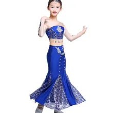 Национальный костюм для детей, традиционные китайские танцевальные костюмы для мальчиков, народное платье для выступлений, костюм для сцены, TA2245