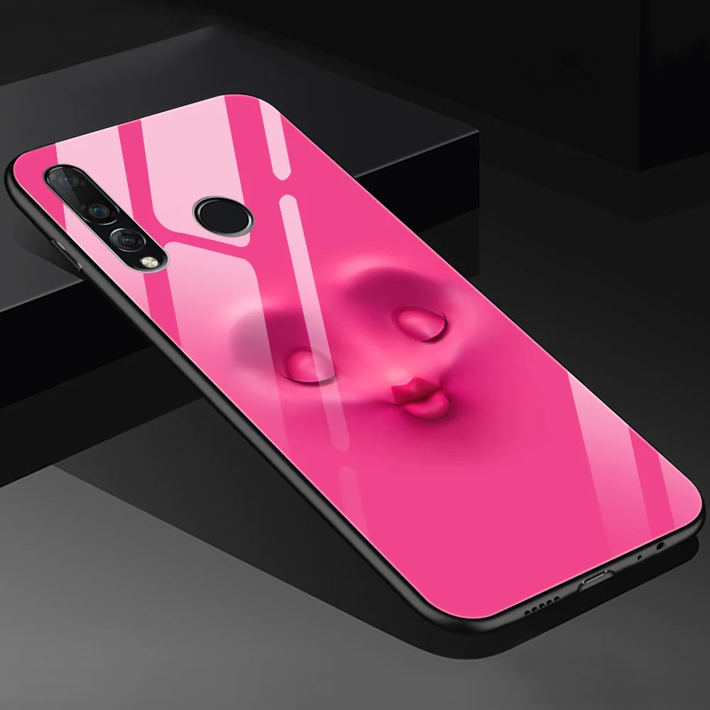 Мультяшный чехол для Huawei P30 P20 P40 Lite Pro Mate 30 20 P Smart Plus 2019 Honor 10 9X Nova 5 стеклянный