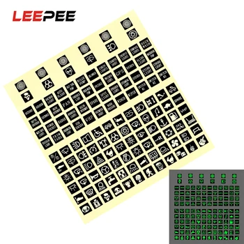 

LEEPEE PVC Luminous Car Sticker Rocker Switch Label Switches Relay Decoration Circuit Panel Decal