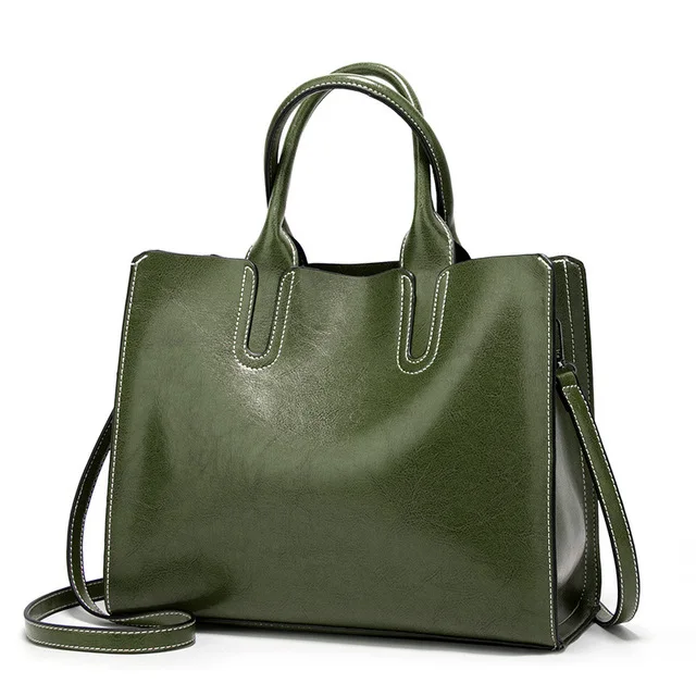 Кожаные сумки для женщин, большие сумки с верхней ручкой, женские ручные сумки, женская сумка-тоут, женская сумка на плечо, черная сумка-клатч, женская сумка - Цвет: white line green