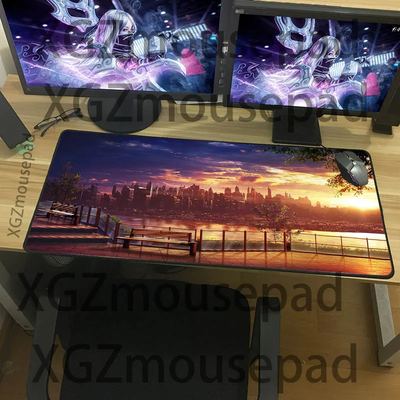 

XGZ Multi-size selection of exquisite mouse pad landscape patterns as desk pad PC computer notebook high-speed keyboard pad