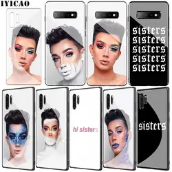 James Charles X чистый холст закаленное Стекло чехол для samsung Galaxy S10 S9 S8 Note 8, 9, 10, плюс A10 A20 A30 A40 A50 A60 A70