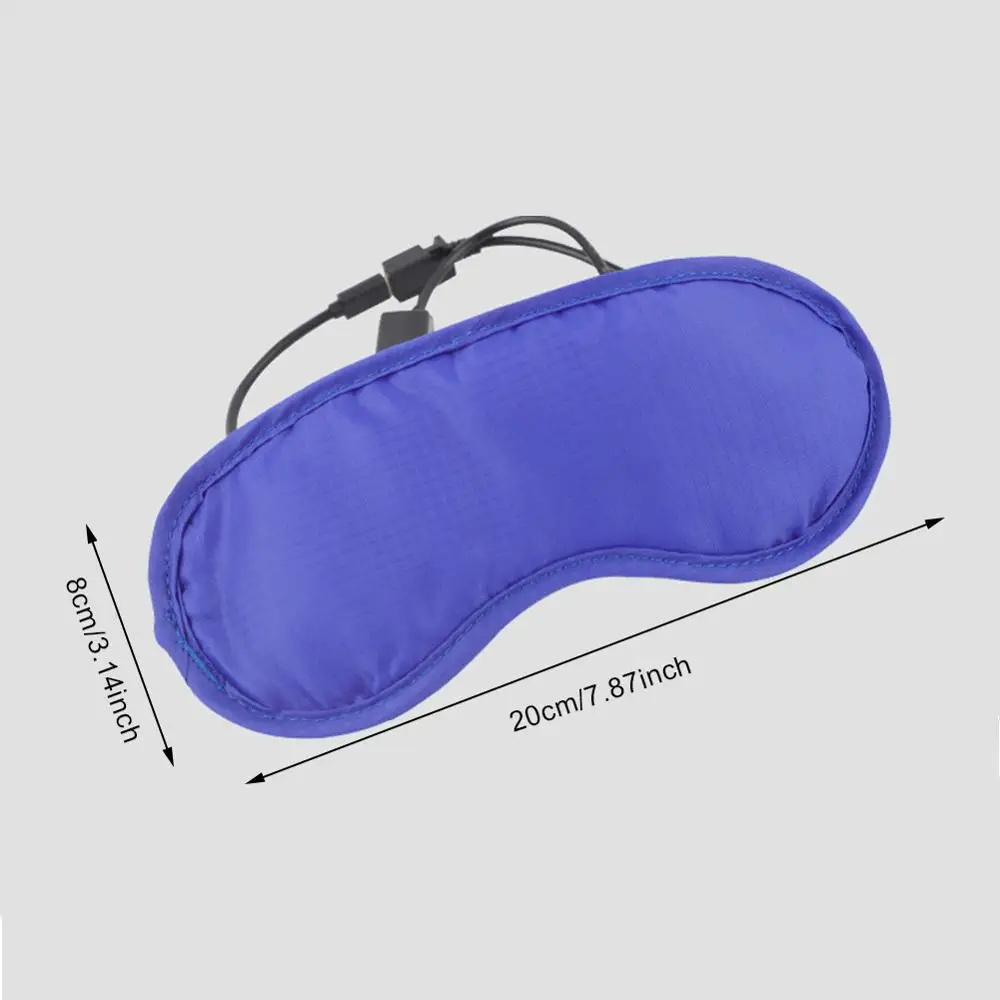 USB Heating Steam Eyeshade Eye Mask Anti Dark Circle Eye Patch Eye Massager Fatigue Relief Sleep Travel Eye Shade Mask