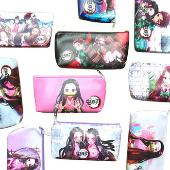 

2020 New Fashion Creative Anime Demon Slayer: Kimetsu No Yaiba Student Storage Zipper Pen Bag Pencil Case Cosmetic Stationery