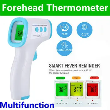 

Digital Thermometer Infrared Body Temperature Meter Non-contact Thermometer Forehead Three Color Backlight for Adult
