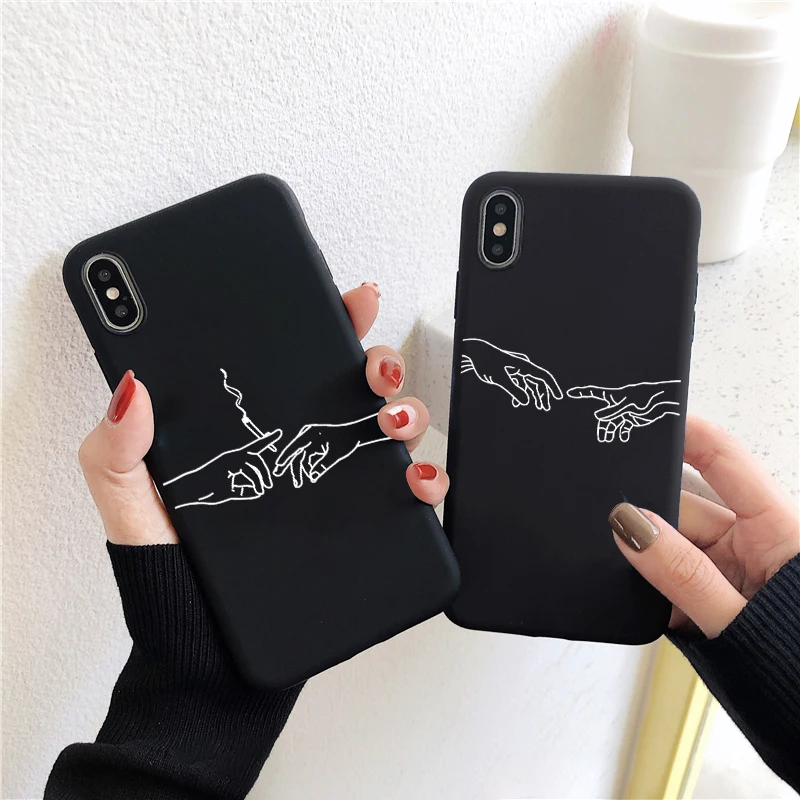 Чехол для iPhone 12Pro Забавный чехол с абстрактной линией искусства 12 11 Pro Max 12mini SE 2020 7 8