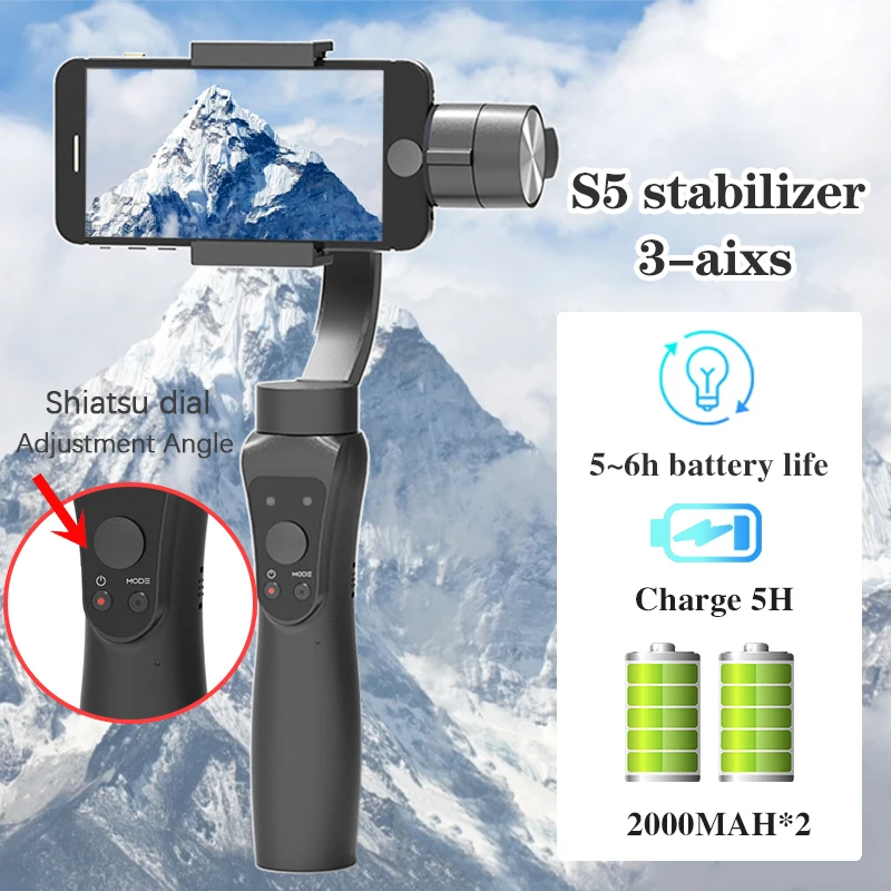 Orsda S5 S5B 3 осевой Ручной Стабилизатор Gimbal смартфон Активный Трек с фокусировкой и
