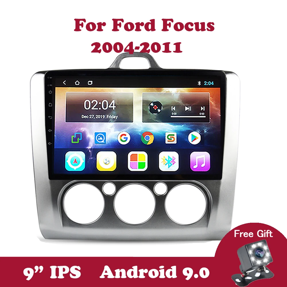 

Android 9.0 IPS Car Radio for Ford Focus 2 3 Mk2 / Mk3 2004-2011 Multimedia Video Player Navigation GPS No 2 Din DVD Wifi Radio