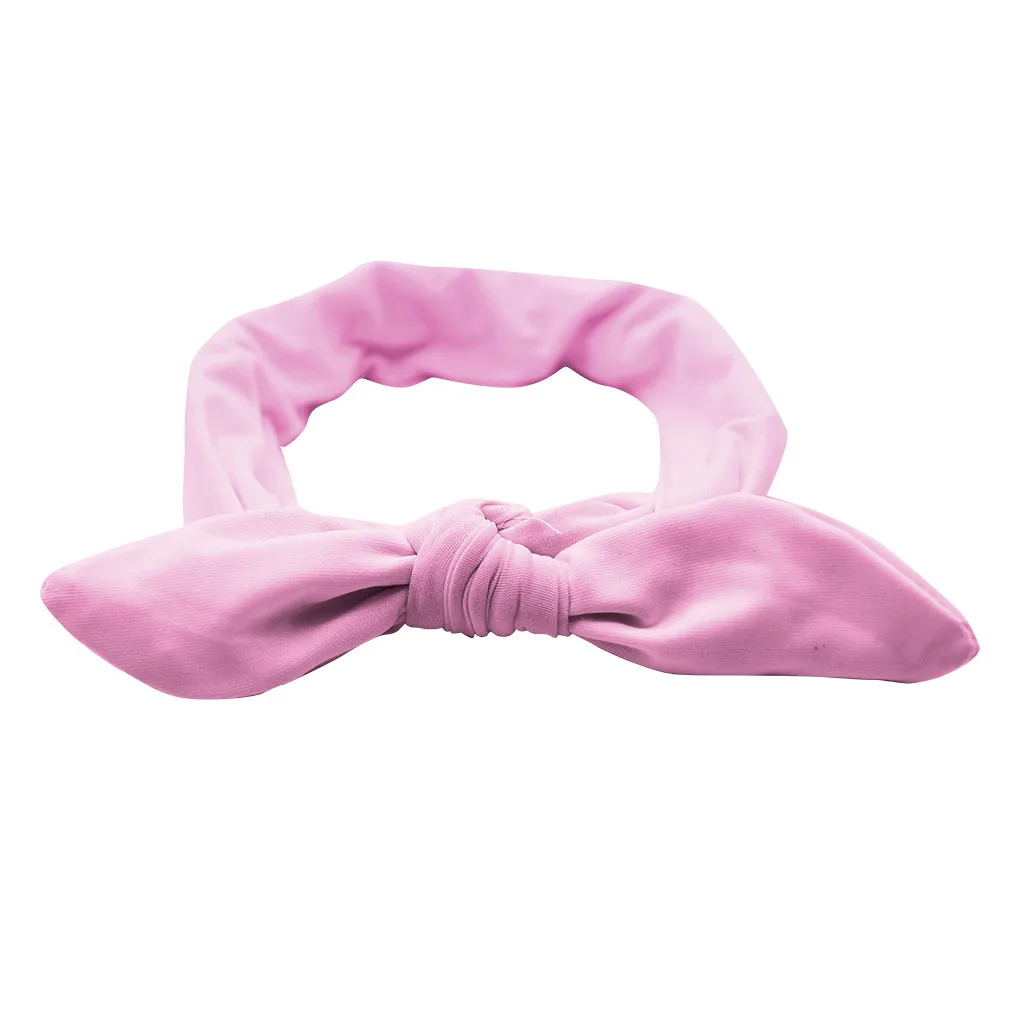 Pink Модная лента для волос с бантиком, Женский обруч для волос, простая Милая повязка для волос для девочек,, весна-осень, новинка, плюс мода, простота - Цвет: Pink