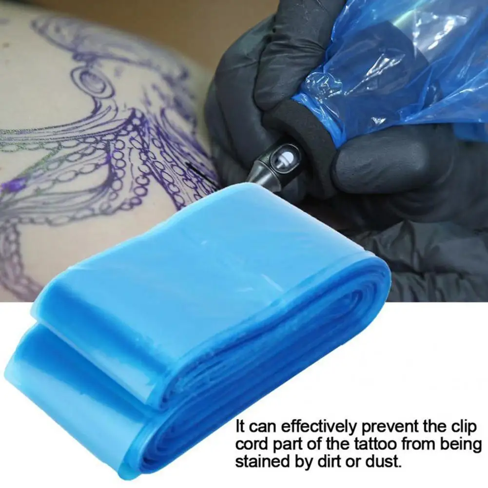 

100Pcs Disposable Tattoo Machine Hook Line Protection Bag Clip Cord Sleeve Cover The clip sleeves of 100 tattoo machines can be