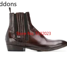 Модные мужские повседневные сапоги из высококачественной полированной кожи; повседневные сапоги из искусственной кожи; Zapatos De Hombre; Мужская зимняя обувь; D301