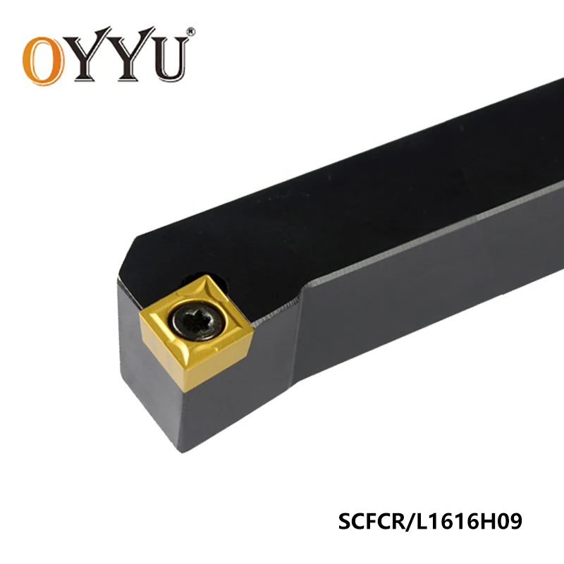 

OYYU SCFCR1616H09 SCFCR SCFCR1616 Lathe External Turning Tool Holder Boring Bar 16mm Tungsten Carbide CNC Lathe Tool Holder
