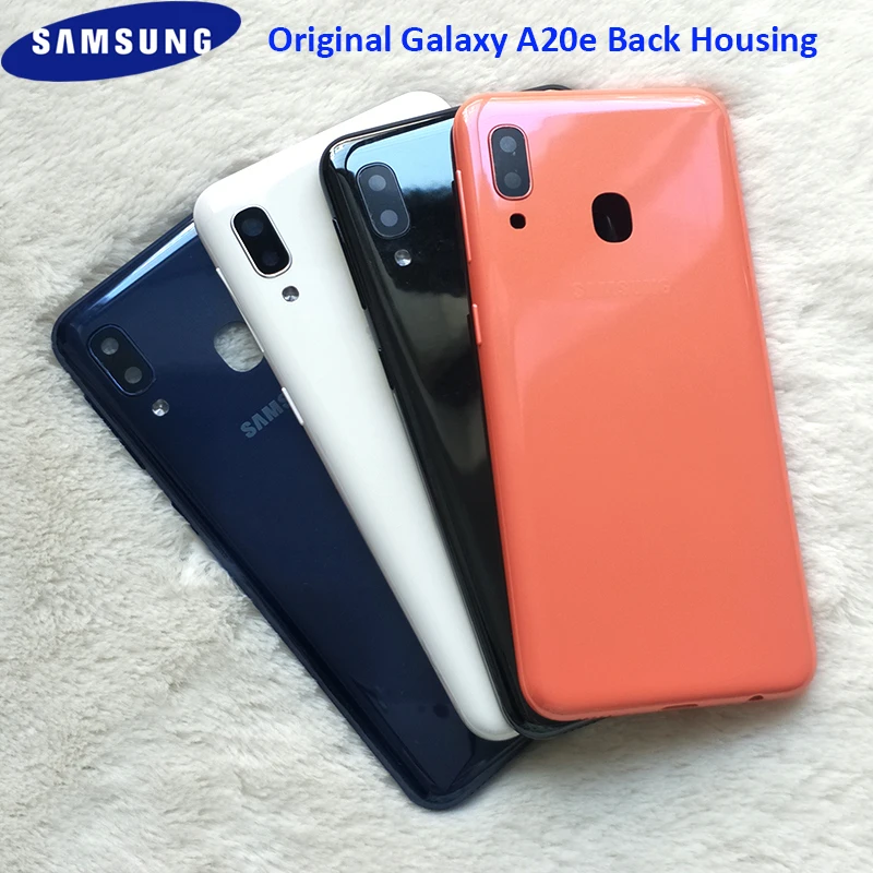Samsung A20E задняя крышка для аккумулятора корпус двери телефон защитные запасные