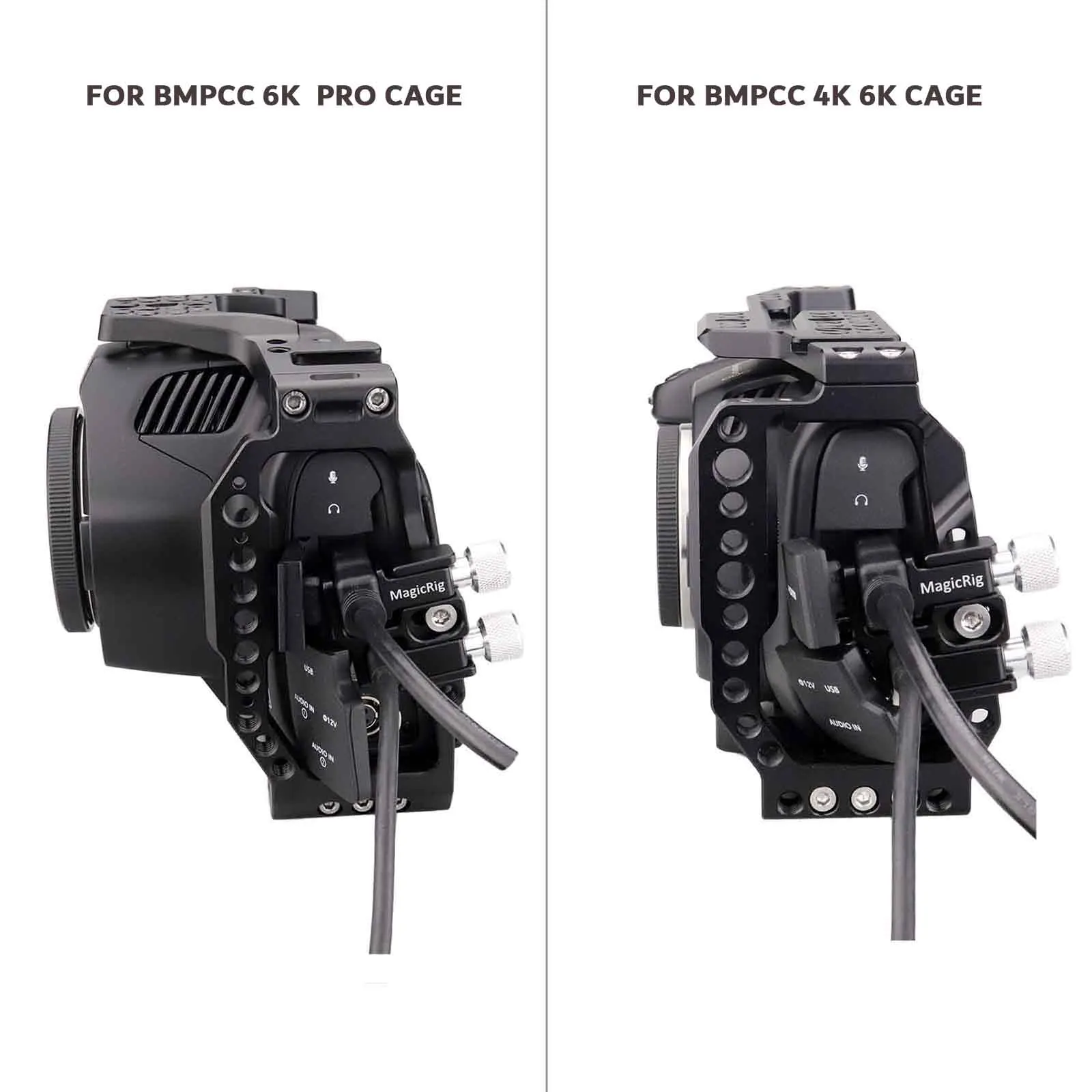 braçadeira de cabo para blackmagic design câmera