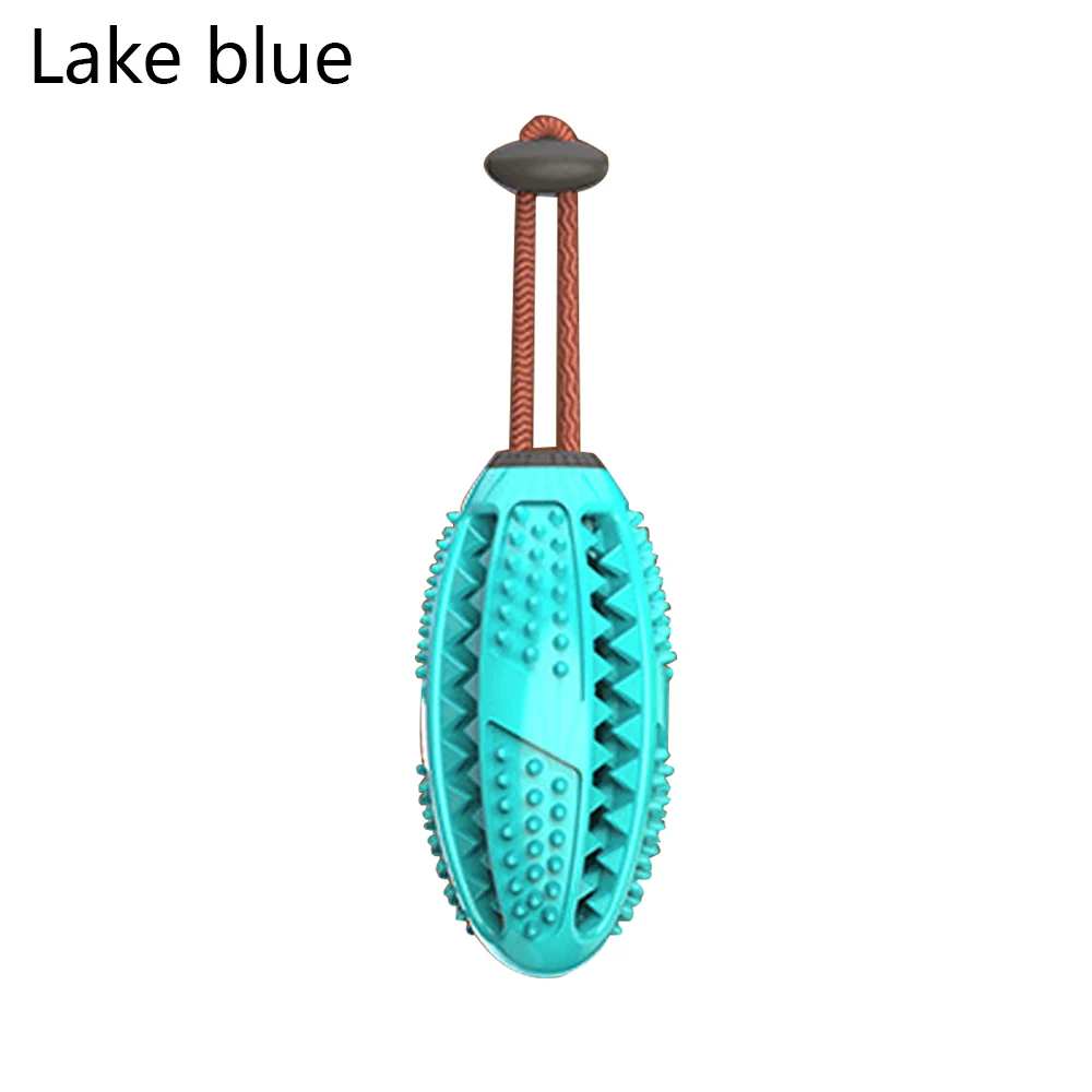 Lake blue Зубная щетка для собак Pet для зубов-моляров Чистка щеткой палка собака игрушка Собачка Щенок уход за зубами собака еда утечки укуса устойчивые игрушки-жвачки - Цвет: Lake blue