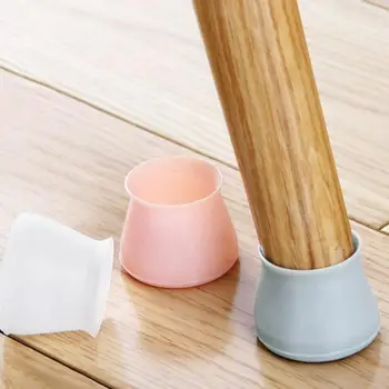 

4pcs /set pratical Silicone Chair leg protector pratical Silicone Solid Wood Wear Pad Mute Wear-resistant Chair Foot Cover