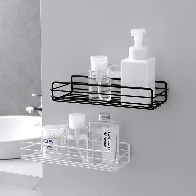 

Bathroom Shelf, Bathroom, Non Perforated Iron Multi-functional Kitchen, Toilet, Washstand, Wall Mounted Storage Rack