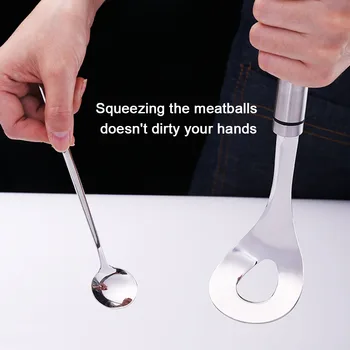 

Meatball Maker Spoon Non-Stick Creative Meatball Maker Stainless Steel Kitchen Meat Ball Mold Spoon Kitchen Gadget Meat Tools