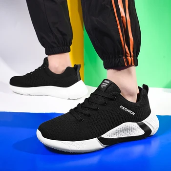 

Men Running Shoes 2020 Hot Sale Breathable Lace Up Men Shoes Air Mesh Anti Slip Hard Wearing Sneaker Men Soft Men Sports Shoes