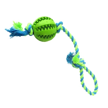 

Pet Chew Teeth Clean Toy Outdoor Training Fun Playing Rope Ball Toy for Large Small Pet
