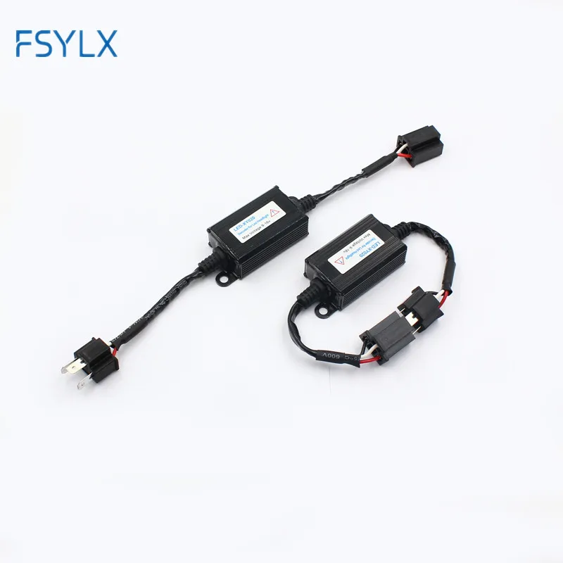 

2pcs H4 H7 H11 H13 9005 9006 Error Free Canbus Decoder for LED Car Headlight Bulb Kits for SUV Fog Lamps Error Warning Canceller
