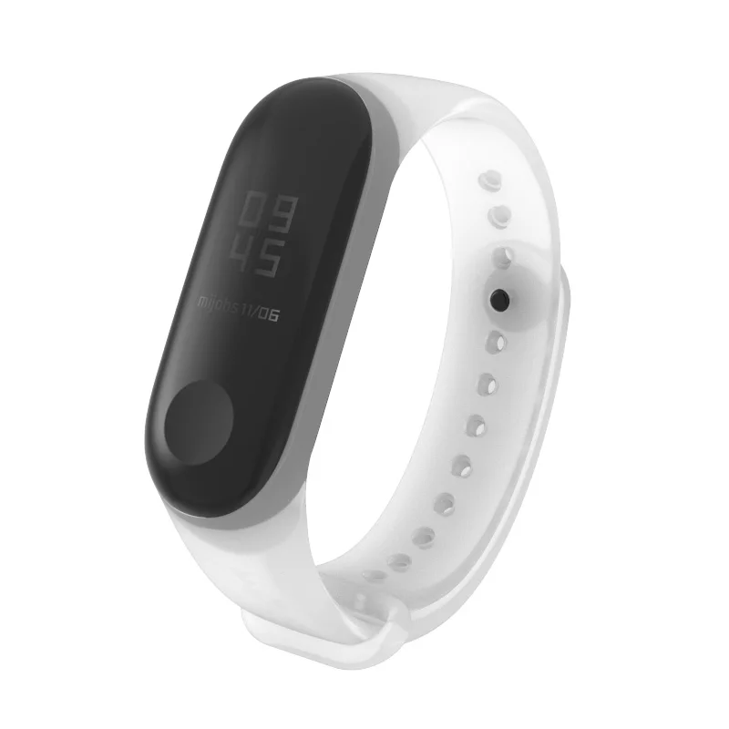 Прозрачный силиконовый ремешок Mijobs для Mi band 4 из ТПУ сменный умного браслета xiaomi mi