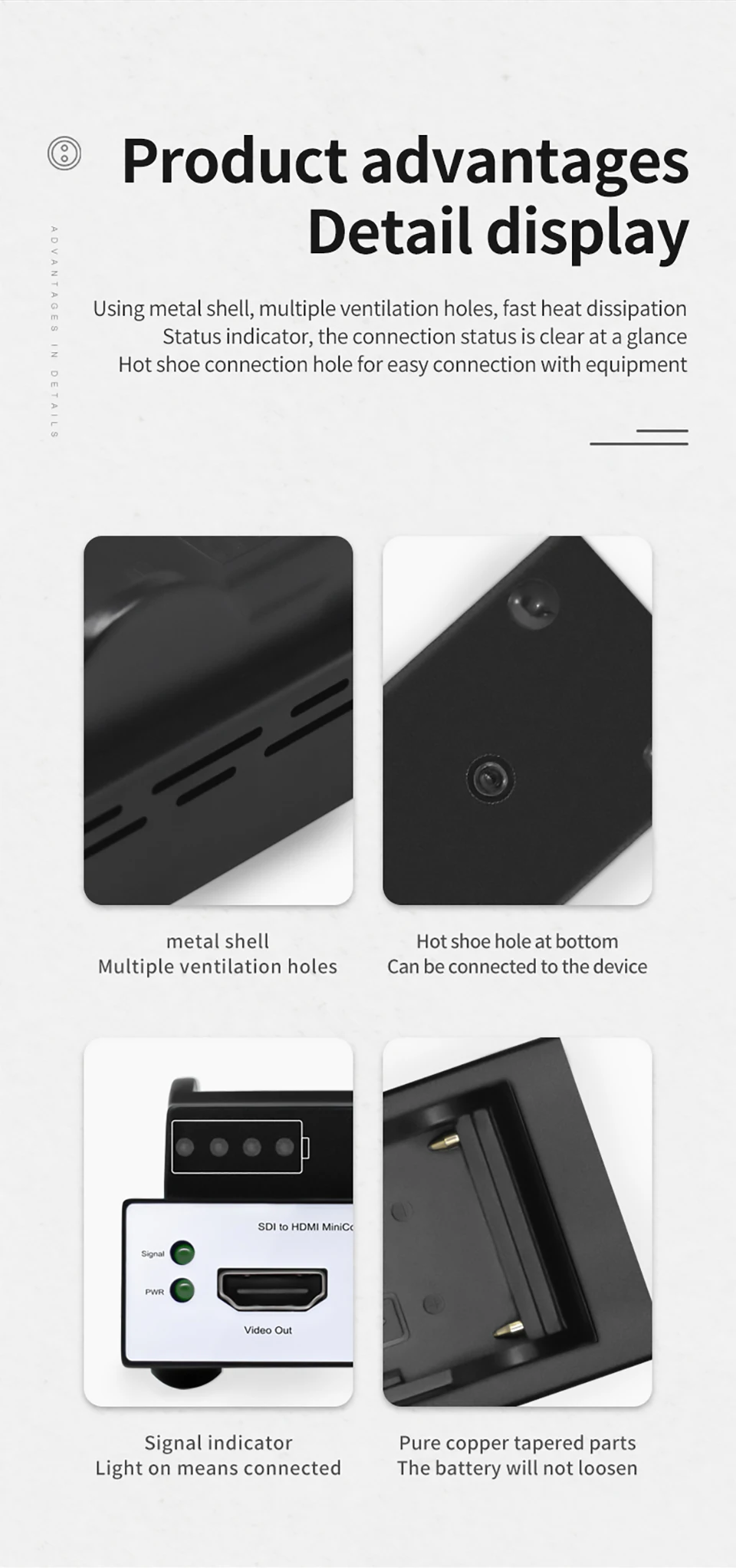 Hot-Sale Level-B 1080p Camera Transmmiter 3G SDI Converter to HDMI Video Capture