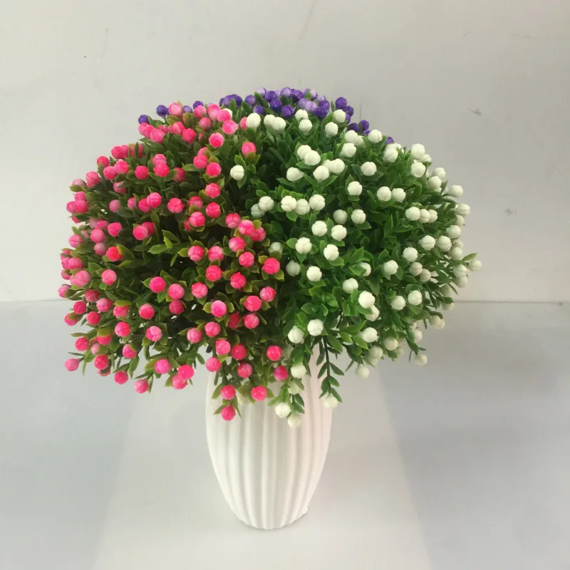 

2pcSimulation Milan Pattern Single FakeFlower Home Office Leisure Decoration Decoration Shooting Props Crafts Flower Arrangement