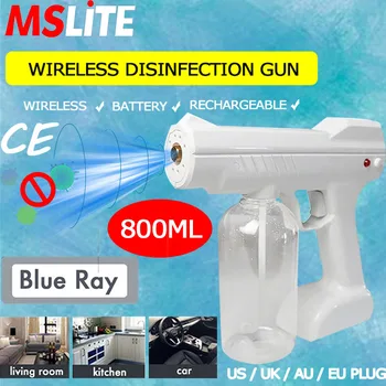 

novedades 2020 wireless disinfection spary gun nano sanitizer disinfectant sparyer gun fogging machine with wireless battery