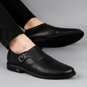 

mens loafers genuine leather Fashion Slip On Soft mens shoes Spring Autumn casual man shoes Comfortable Flats mocassins homme