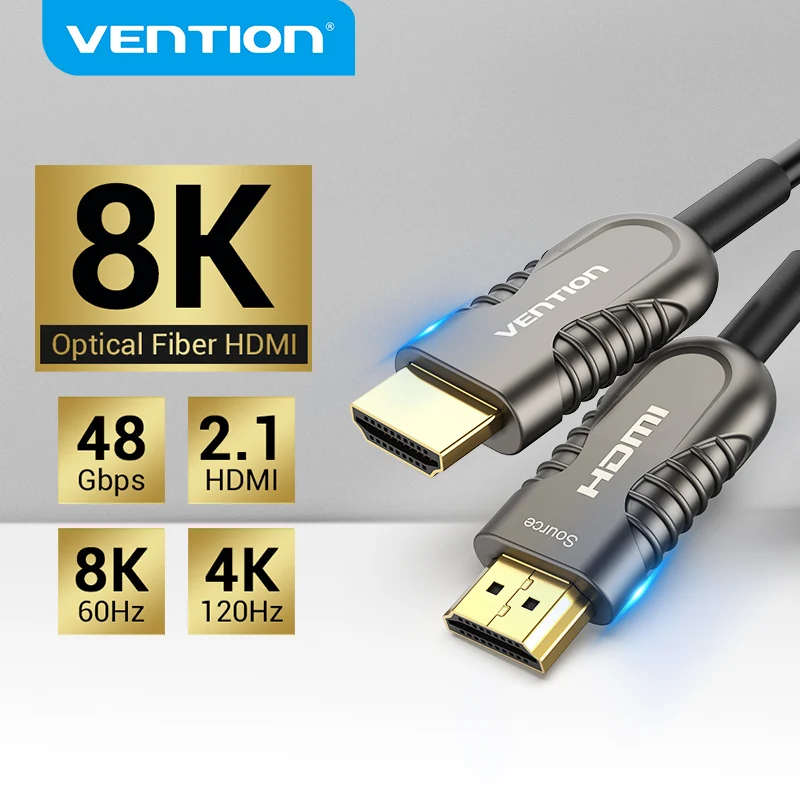 Vention 8K HDMI 2 1 кабель 120 Гц 48 Гбит/с волоконно оптический Ультра высокоскоростной HDR